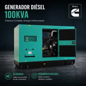 80kw 100kva Silent Type Diesel Generator Set Super Soundproof Genset for Hotel Commercial Building