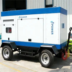 80kw Three Phase Electric Start Diesel Generator 100kva Silent with Auto Start Remote Control ATS 50 60Hz and Trailer