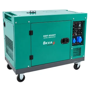 8KVA Portable Canopy Type Diesel Generator Set Air Cooled Mobile Emergency Power Generation Equipment With Universal Wheels