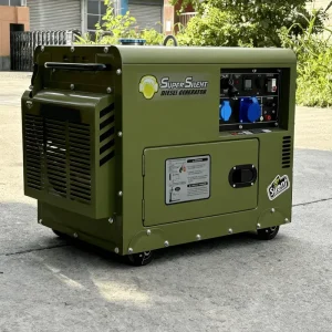 8KW All Copper Silent Diesel Generator Container Type Portable Soundproof Auto Start 220V 380V 50Hz 60Hz Support Custom Logo