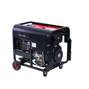 8kW Diesel Generator 8000W Open Frame Portable Diesel Genset Manual Electric Start Air Cooled Generator for Home Backup Power