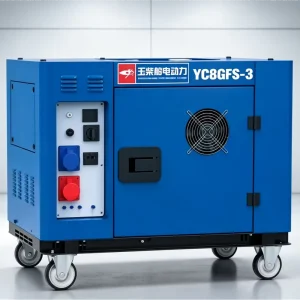 8kW Silent Diesel Generator for Home Backup Portable 9kW Max Electric Start Diesel Genset with AVR 25L Fuel Tank 230V 400V 10kVA