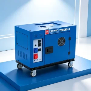 8kW Silent Generator 3 Phase Equal Power Single Phase 400V 230V Portable Diesel Genset 9kW Max Electric Start 733cc AVR 25L Tank
