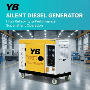 8kw 10kw 12kw 15kva Generator 4 Stroke Single Cylinder Super Silent Diesel Generator