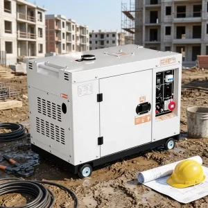 8kw 9kw 10kw 12kw 15kw 16kw 18kw Single Phase with ATS Air Cooled Portable Silent 12Kw Diesel Generator for Outdoor