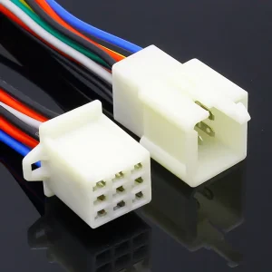 9 Pin Way Electrical Wire Connector Plug Set Auto Connectors with Cable Total Length 21CM