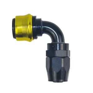 90° Quick Release Fitting AN4-AN20 Aluminum Alloy High Pressure Leak-Proof Connector for Automotive Fuel Oil Air Lines