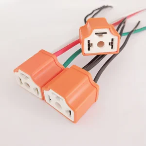 9003 H4 H7 LED Ceramic Wire Wiring Harness Connector Sockets Bulb Pigtail Plug H4 H7 LED Bulb Holders for Car Headlight