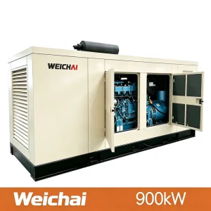 900kW 1125kVA Easy Maintenance Compact Design Powered by Weichai for Mining Soundproof Silent Type Diesel Generator Set