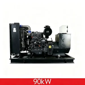 90kW 112.5kVA Deep Sea Controller ATS Industrial Open Type Diesel Generator Set