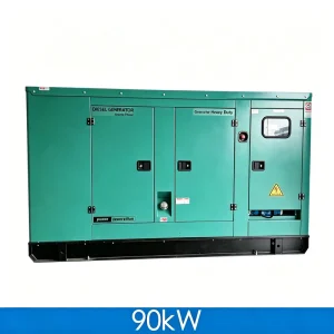 90kW 112.5kVA Low Fuel Consumption Soundproof Silent Type Diesel Generator for Hotel Power