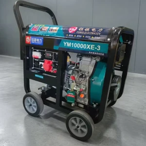9KW Diesel Open-Frame Generator Air-Cooled Super Silent 50/60Hz 3000rpm 12V DC Electric Start 99% 100% Copper
