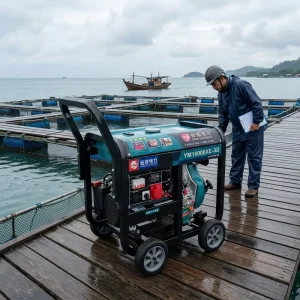 9KW Open Frame Diesel Generator Super Silent Air Cooled Energy Saving 50 60Hz 3000rpm Single Phase 12V DC Electric Start Genset