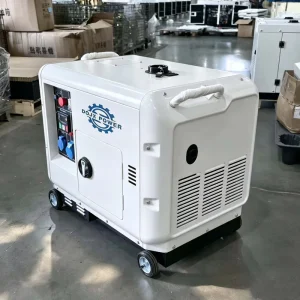 AC Single Phase 5KVA 6.5KVA 7.5KVA 8KVA 10KVA Super Silent Portable Diesel Generators Set Air Cooled Soundproof Diesel Generador
