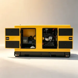 AC Single Phase Silent Diesel Generator Set 220V 180KW 180KVA Water Cooling System 90KW Rated Power Electric