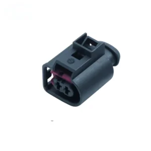 AHI 2 Pin Connector Female Waterproof Connector Auto Connector Wire to Wire Automotive PBT Black 3.5 Low Frequency