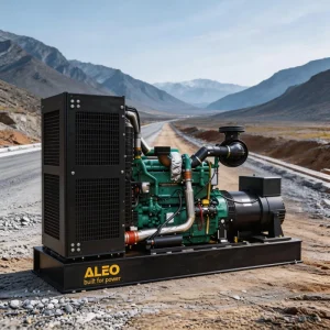 ALEO AC500 Brushless AC Diesel Generators 400kw 500kva Container Type 50Hz Auto Start Single Phase 80% Efficiency