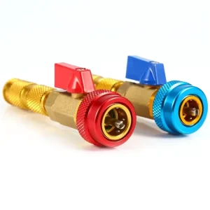 AUTO AC High and Low Pressure Quick Connector Car A/C Quick Coupler Manifold Gauge Brass Joint Adapter