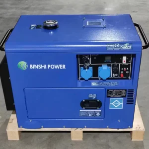 Air Cooled Engine Motor Electric Start 5000 Watts Diesel Generator 6KW Noiseless Generators for Home