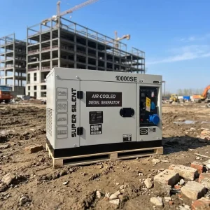 Air cooled Double Cylinder Silent Diesel Generator Electric Start Single Three Phase 220V 380V 50 60Hz ATS Construction