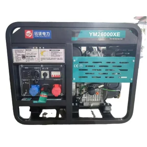 Air cooled Open Frame Double Cylinder Silent Diesel Generator 12V DC Electric Start Single Three Phase 220V 380V 50 60Hz