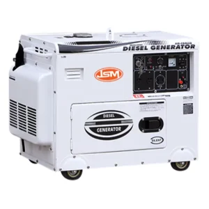 Air cooled Silent Diesel Generator 4.5kw 5kw 50 60Hz 1Phase Auto Open Frame ATS 4inch 4 Wheels Powered JDP186FAE Set Camping