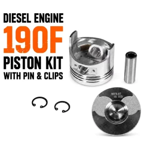 Aluminium Diesel 190F Piston Assembly Complete Set Single Cylinder Engine Spare Parts for Diesel Generator and Tiller Cultivator