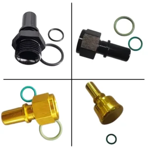 Aluminum High Pressure AN4 AN12 Quick Release Connector and Adapter CNC Machined Fitting for Braided Fuel Line