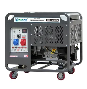 Aucan WD16000E3 Open Frame 16Kw Diesel Generator 50 60Hz Double Cylinder 3 Phase 110V 220V 230V 240V Electric Recoil Start