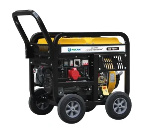 Aucan WD7500E 7.5kw Portable Diesel Generator Set Open Type 220V 110V Selectable Voltage 50Hz 60Hz Dual 1 3 Phase 15L Fuel Tank