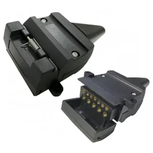 Australia Truck Flat Trailer Socket 12v 12 Pin Flat Connector Adapter