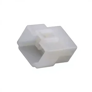 Auto 4 Pin White Male Wire Harness Plug Connector with Brass Contacts and Flame Retardant Nylon Housing 12V Rated 2A Automotive