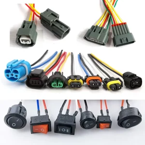 Auto Automotive Waterproof Connectors Contact IP66 Rated 12V 10A Custom Automotive Wire Harnesses and Lamp Sockets