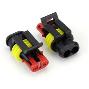 Auto Car Electrical Waterproof 2P 3P Female Power Brass Contact Material Nylon Housing 282 00080 1 Adapter Connector