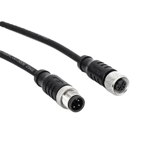 Auto Circular Connectors with 10 M Pre molded Cable Female Straight PVC Shielded M12 5 Pin Cable Connectors