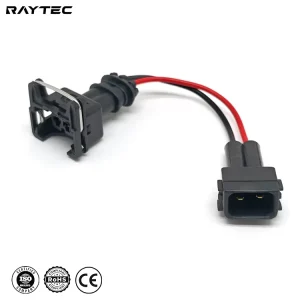 Auto Connector OBD2 to OBD1 EV1 Fuel Injector Pigtail Adapter Harness Copper Male Female Waterproof Plug for Fuel System Upgrade