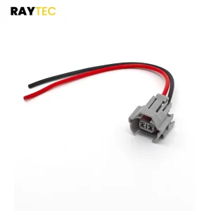 Auto Fuel Injector Copper Connector 10A 12V Female Sealed Electrical Harness Plug for Nissan Mitsubishi Car Engine System