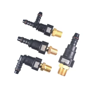 Auto Fuel Line Quick Release Connector SAE 10 9.89mm ID6 ID8 ID10 Straight Elbow Connector