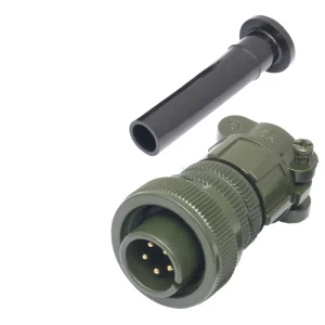 Auto MIL C 5015 5P Aluminum Adapter Power Connectors MS3106A14S 5P Copper Contacts IP67 Rated 15A 12V