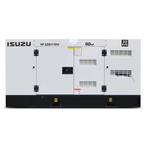Auto Start 20kw 25kva Super Silent Water Cooled Diesel Generator Set with Japanese Isuzu Engine and ATS