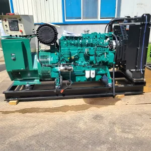 Auto Start Open Frame Diesel Engine Powered 50-150KW 3 Phase 4 Wire CE Certified Low Noise Generator Set