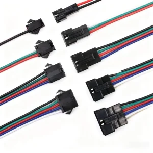 Auto Wiring Harness Tin Plated Copper Pins Male Female Flat Nylon Housing 3P 6P Adapter Terminals Fuel Connector