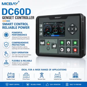 Automatic Genset Controller DC60D MK3 Generator Control Module with CE Certificate