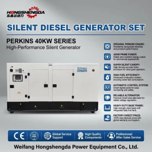Automatic Silent Diesel Generator Set 20 50kva 30 40kw Water Cooled Open Frame Remote Start ATS 50Hz Power Genset