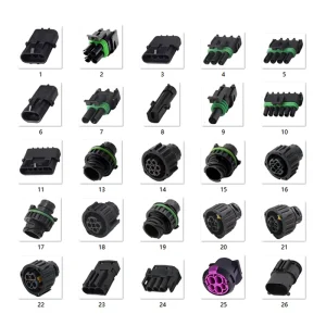 Automotive Connector 2.5mm 1P/2P/3P/4P/6P 10A Engine Power Wiring Socket Auto Connectors