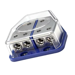 Automotive Use Copper Power Distribution Block with 4X8 Gauge 2X4 Out Crimp Terminal Ground Distributor