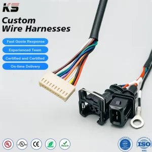 Automotive Wiring Harness Custom Aftermarket Vehicle Specific Assembly With Connectors Terminals for Car Auto Electrical System