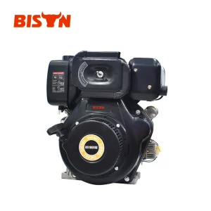 BISON(CHINA) 186FA High Rigidity Air Cooled Single Cylinder 3000 3600 RPM 7.9HP 8.7HP Electric Start Diesel Pump 400cc Engine