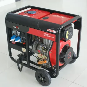 BS8500DCE 380V 6KVA 6KW 3 Phase Single Cylinder 4-Stroke Air-Cooled Open Frame Diesel Engine Generator Set 12V DC