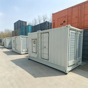 Big Container Type Diesel Generator 1000kW 1250kVA Electric Start with Brushless Alternator 50 60Hz for Industry
